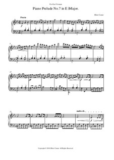 Prelude No.7 in E Flat Major: Prelude No.7 in E Flat Major by Elliot Corner
