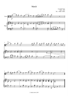 March: For viola and piano by Jeremiah Clarke