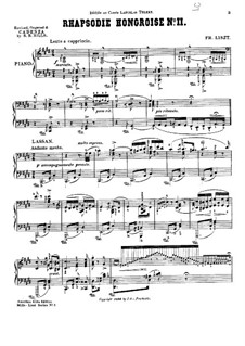 No.2 in C Sharp Minor, S.244: For piano by Franz Liszt