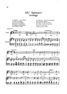 Amadigi di Gaula, HWV 11: Piano-vocal score by Georg Friedrich Händel