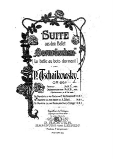 The Sleeping Beauty. Suite, TH 234 Op.66a: For piano by Pyotr Tchaikovsky