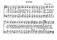 America: For choir and piano by Henry Carey