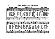 Blest Be the Tie that Binds: For mixed choir by Hans Georg Nägeli