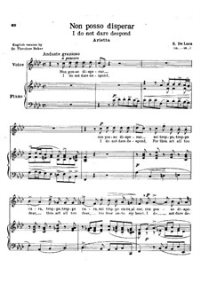 Non posso disperar: F minor by Sergio de Luca