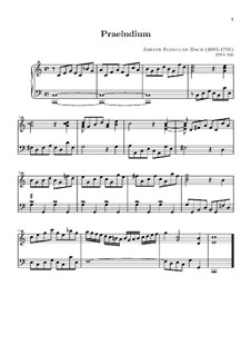 Prelude No.1, BWV 939: For keyboard by Johann Sebastian Bach