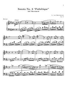 Movement III: For a single performer by Ludwig van Beethoven