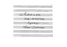 Motets: Movement IV by Giovanni Legrenzi