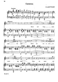Carmeña: For voice and piano by H. Lane Wilson