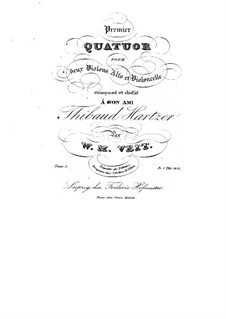 String Quartet No.1 in D Minor, Op.3: String Quartet No.1 in D Minor by Václav Veit