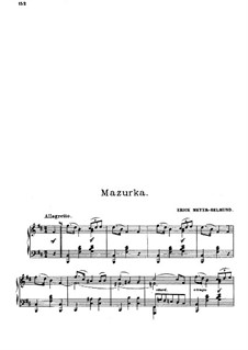 Mazurka for Piano: Mazurka for Piano by Erik Meyer-Helmund