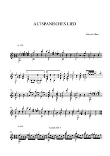 Old Spanish Song: Old Spanish Song by Heinrich Albert