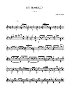 Intermezzo in D Major: For guitar by Heinrich Albert