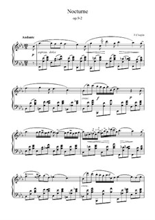 No.2 in E Flat Major: For piano (high quality sheet music) by Frédéric Chopin