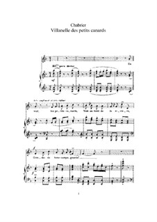 Villanelle des petits canards: F Major by Emmanuel Chabrier