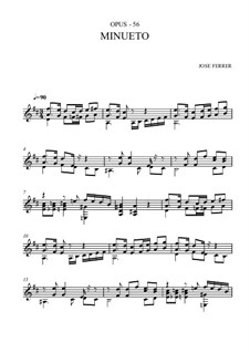 Minuet, Op.56: Minuet by José Ferrer