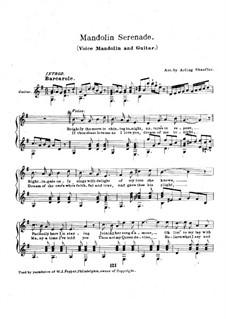 Serenade: For voice, mandolin and guitar by Fernando Sor