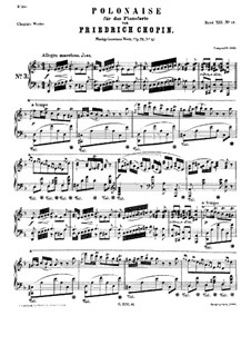 Polonaises, Op. posth.71: Complete set by Frédéric Chopin