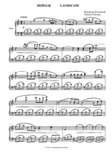 Landscape for Piano: Landscape for Piano by Vladimir Polionny