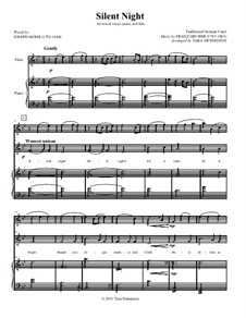 Vocal version: For flute, mixed choir and piano – conductor's score by Franz Xaver Gruber