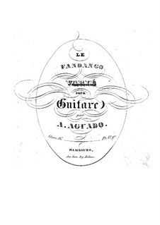 Le fandango, Op.16: For guitar by Dionisio Aguado