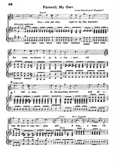 Farewell, My Own: Farewell, My Own by Arthur Seymour Sullivan