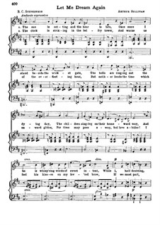 Let Me Dream Again: D Major by Arthur Seymour Sullivan