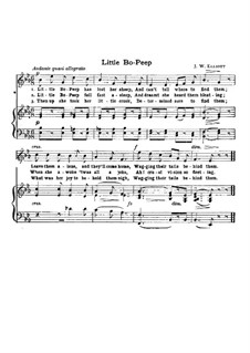 Little Bo-Peep: Little Bo-Peep by James William Elliott