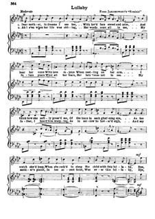 Erminie: Lullaby, for Voices and Piano by Edward Jakobowski