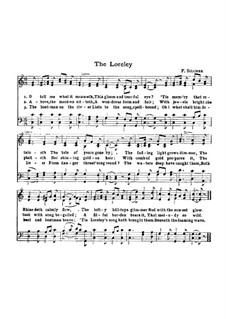 Die Lorelei: For choir by Friedrich Silcher
