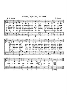 Nearer, My God, To Thee: Version for choir (G Major) by Lowell Mason