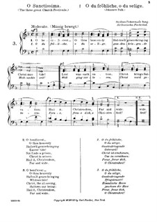 O Sanctissima (Oh, How Joyfully): Piano-vocal score by folklore