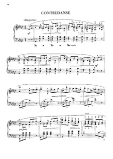 Contredanse in G Flat Major, B.17: For piano by Frédéric Chopin