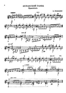 Dance No.2: For guitar by Enrique Granados