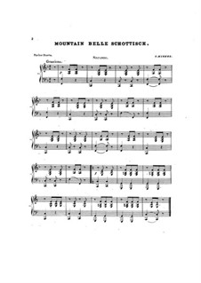 Mountain Belle Schottische: For piano four hands by Charles Kinkel