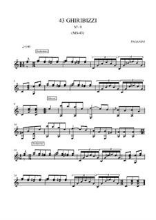 Forty-Three Ghiribizzi, MS 43: Ghiribizzo No.9 by Niccolò Paganini