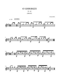Forty-Three Ghiribizzi, MS 43: Ghiribizzo No.42 by Niccolò Paganini
