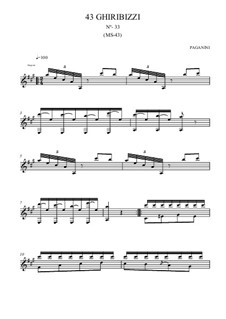 Forty-Three Ghiribizzi, MS 43: Ghiribizzo No.33 by Niccolò Paganini