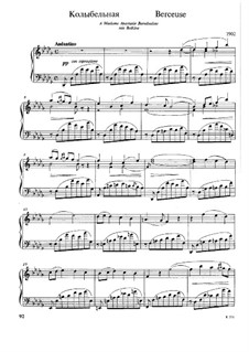 Lullaby: For piano by Mily Balakirev