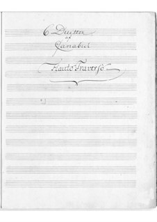 Six Duets for Flute and Violin: Six Duets for Flute and Violin by Martin Friedrich Cannabich