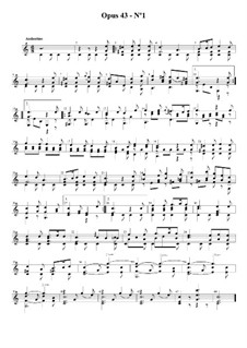 Six Bagatelles, Op.43: Bagatelles No.1, 3, 4 by Fernando Sor