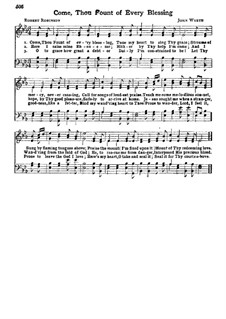 Come, Thou Fount of Every Blessing: For mixed choir by John Wyeth