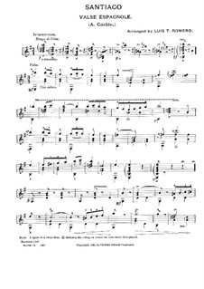 Santiago: Arrangement for Guitar by A. Corbin