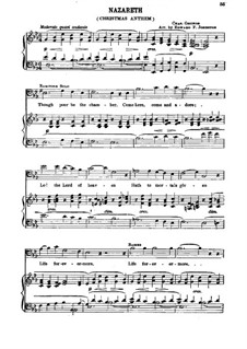 Nazareth: Piano-vocal score by Charles Gounod