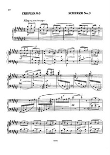 Scherzo No.3 in F Sharp Major: For piano by Mily Balakirev