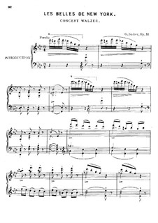 Les Belles de New York, Op.18: Les Belles de New York by Gustave Satter