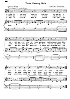 Those Evening Bells: Those Evening Bells by Ludwig van Beethoven