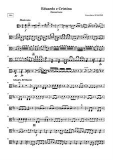 Eduardo e Cristina: Overture – viola part by Gioacchino Rossini