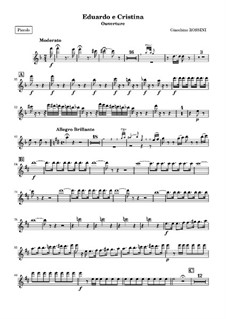 Eduardo e Cristina: Overture – flute piccolo part by Gioacchino Rossini