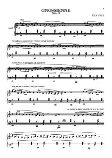 No.3: For piano (high quality sheet music) by Erik Satie