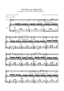 Gretchen am Spinnrade (Gretchen at the Spinning Wheel), D.118 Op.2: D Minor by Franz Schubert